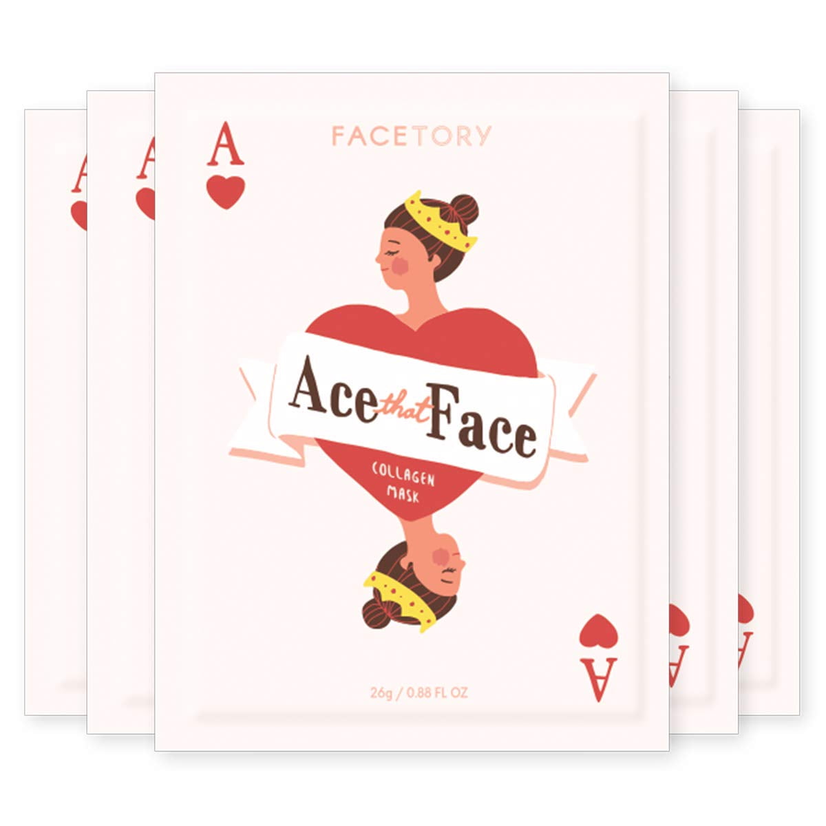 FaceTory Ace That Face Firming Sheet Mask with Collagen - Pack of 5