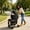 Black + Carbon steel, variant on AUU 2-in-1 Double Pet Stroller for Small/Medium Dogs & Cats – Convertible Carrier & Tote with Foldable Frame, Shockproof Wheels, Safety Brakes & Fixed Leashes for Multi-Pet Homes
