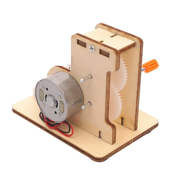 DIY Handshake Electric Generator Toy Set for Kids Train Observation Skills Practical Ability Beige