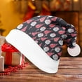 thumbnail image 4 of Fluffy Christmas Santa Hat for Adults Cute Christmas Santa, Soft Plush Party Hat for Holiday Events, Seasonal Gatherings & Festive Family Photos, 4 of 5