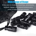 thumbnail image 6 of Plastic Cord Locks for Drawstrings, Paracord Lock, Single Hole Spring Toggle Stopper Cord Stops Fastener Toggles for Shoelaces, Drawstrings, Paracord, Bags, Clothing, and More (10PCS, Black), 6 of 7