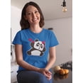 thumbnail image 2 of Panda With Hearts. Shaped T-Shirt Women -Image by Shutterstock, Female Small, 2 of 4