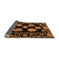 thumbnail image 2 of Ahgly Company Indoor Square Abstract Orange Modern Area Rugs, 8' Square, 2 of 4