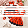 thumbnail image 3 of CPNG Newborn Baby Girls Suspender Skirt Outfit Long Sleeve Striped Romper and Polka Dot Suspender Skirt with Headband 3 Piece Set, 3 of 9