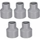 thumbnail image 1 of 50 mm x 32 mm reductor PVC instalación de tuberías cubo de acoplamiento a cubo DWV gris 5 piezas, 1 of 3