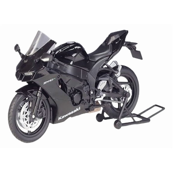 Applicable to 2021 Kawasaki Ninja Zx-10r Black Miniature Metal Motorcycle 1/12