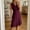 *Purple, variant on Women's Crisscross Pleated V-Neck Sleeveless A-Line Dress ,Solid Color Loose Fit Casual Midi Dress Navy,Women's Plus XL