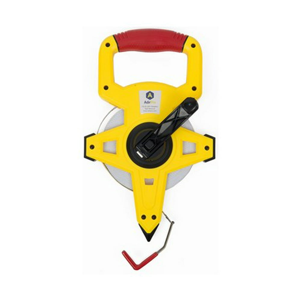AdirPro 100 ft Fiberglass Rolling Tape Measure Appraisers Tape