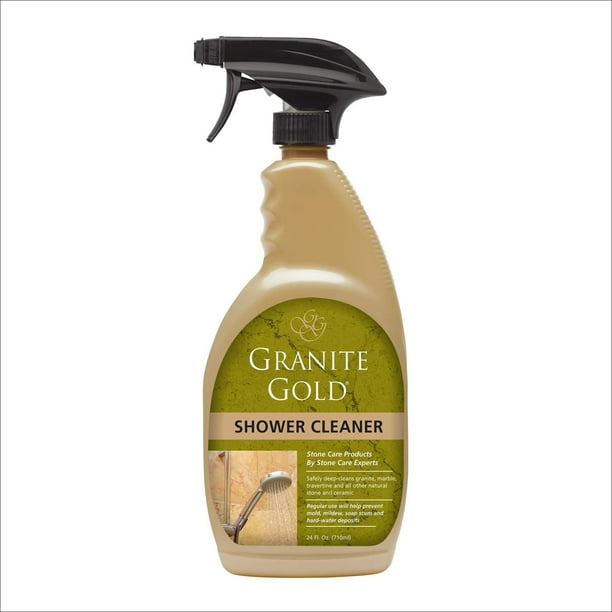 Granite Gold Shower Cleaner Spray Stone Cleaning Solution For Granite Marble Travertine Quartz Tile Made In The Usa 24 Ounces Walmart Com Walmart Com