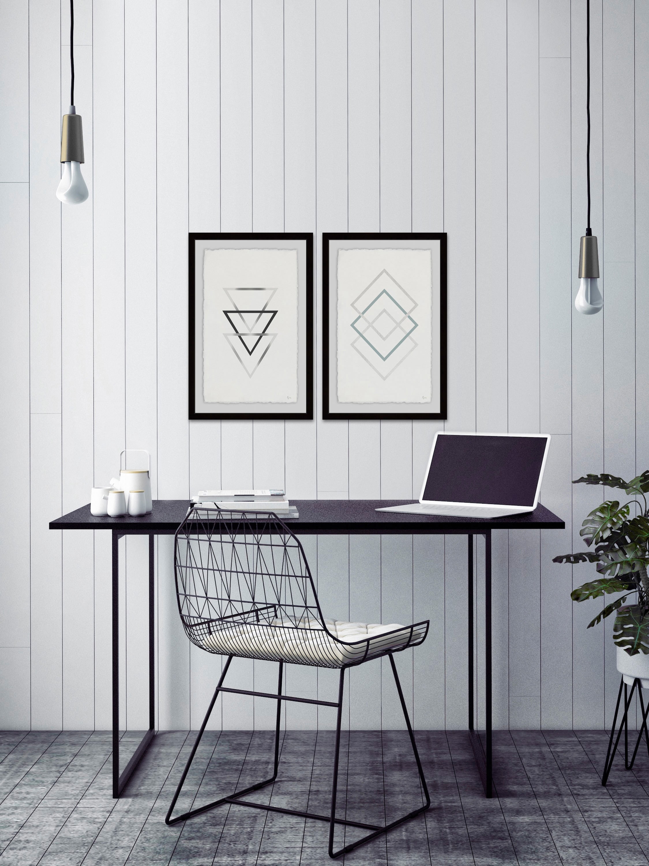 Sharp Edges Diptych
