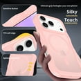 thumbnail image 3 of For iPhone 17 Pro Magnetic Phone Case,Compatible with Mag-safe,Wavy Frame Cute Design for Girls Women,Translucent Matte Hard Back Shockproof Protective Lightweight Phone Case,Pink, 3 of 6