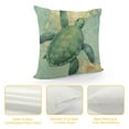 thumbnail image 4 of COMIO  Ocean Beach Outdoor Throw Pillow Covers Coastal Starfish Sea&nbsp;Turtle Scallop Seahorse Marine Animals Pillow Cases Cushion Cover White Vintage Nautical Map Pillowcase, 4 of 5