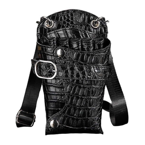 Estuche de peluquería para salón Estuche para de cabello Tijeras negro Zulema funda de cizalla