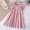 Pink, variant on Spazoro Kids Girls A Line Dresses, New Style Short Sleeve Solid Color Stretchy Wrinkle Princess Dress for Child Girls Pink Size 6 T