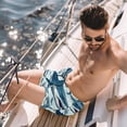 thumbnail image 2 of luoweisi Men's Beach Shorts Quick Dry Swim Trunks with Mesh Lining Shark M, 2 of 5
