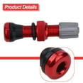 Bicycle Tubeless Valve Bike Rim Wheel Tire Tyre For Valves 40Mm Red