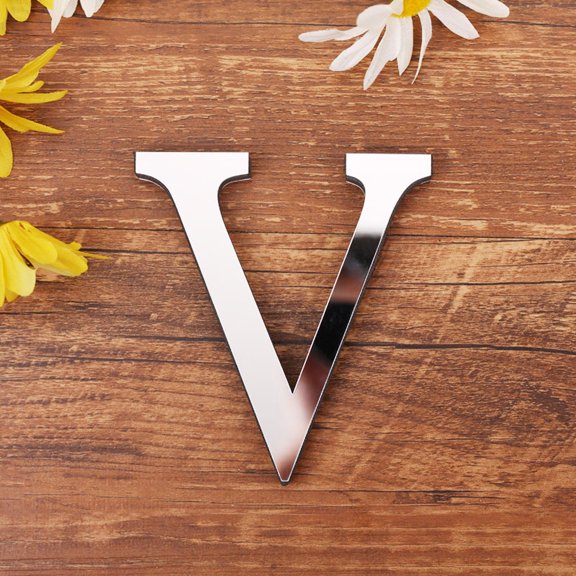 Fufafayo Family Wall Decor Letter Signs, 3D Acrylic Mirror Wall Stickers, Self-Adhesive DIY Home Decor for Bedroom Living Room, Modern Decorative Letters for Wall Combination