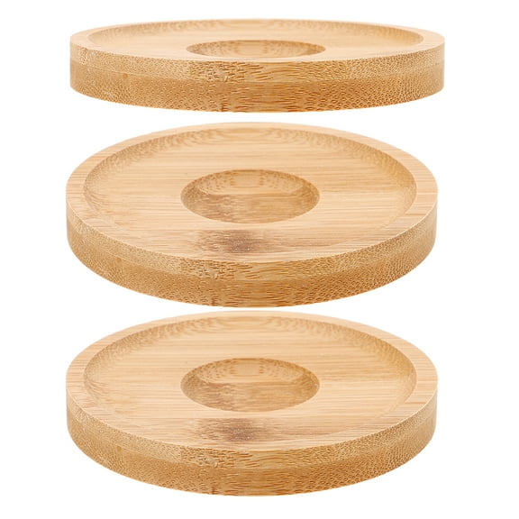 3pcs Whiskey Spinning Glasses Coasters Wooden Cocktail Rotating Base Unique Home Bar Supplies