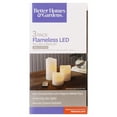 Better Homes & Gardens Flameless LED Pillar Candles 3Pack Vanilla