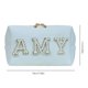 thumbnail image 3 of Bolsas De Maquillaje Bolso cosmético de la PU con la letra del diamante artificial de la cremallera portátil para el viaje femenino Ehuebsd Cuidado Belleza, 3 of 3