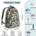 thumbnail image 5 of Tractor and Haybales White Pattern Backpack for School, Cute School Bag with Adjustable Shoulder Straps and Padded Back, 16.9"x12.6"x5.9", 5 of 5
