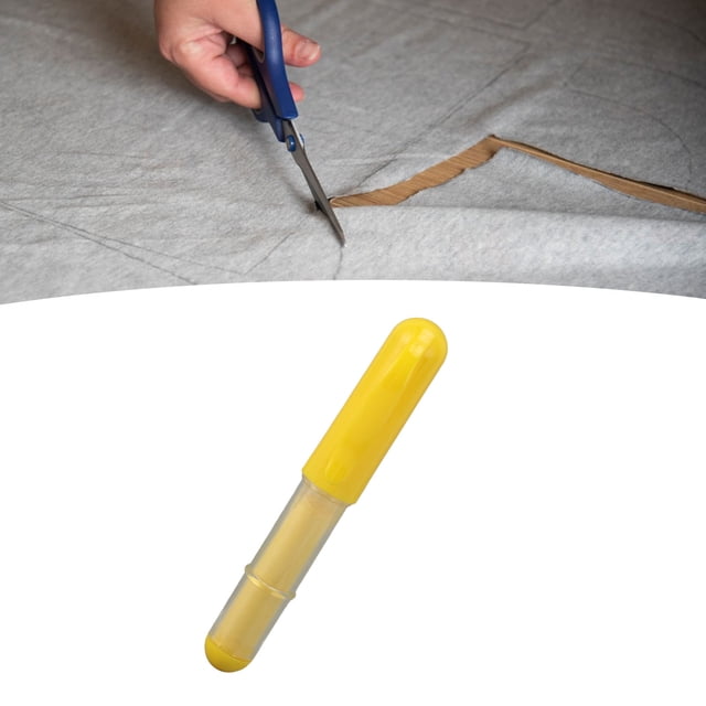 Fabric Chalk Marker, Multipurpose Precise Marking Fabric Chalk Liner Pen Practical for Crafting Yellow,Red,Blue,White
