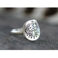 thumbnail image 2 of SS DESIGNS Sterling Silver Moth Ring Celestial Moth Ring Moon Moth Moon Phase Ring, 2 of 5