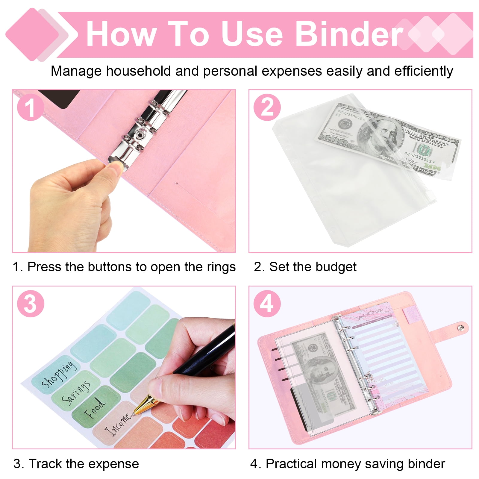 Checkered A6 Binder – It's a Miracle Budgeting