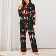 thumbnail image 2 of Naloa Wonderful Time Christmas Pajamas for Women Set, Womens Pajama Sets, Lounge Sets for Women, 2pjs for Women-Medium, 2 of 7