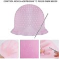 thumbnail image 4 of Silicone Highlight Cap,reusable Solon Hairdressing Cap For Highlighting Hair Salon Hair Dye Cap Frosting Coloring With Metal Hook, 4 of 5