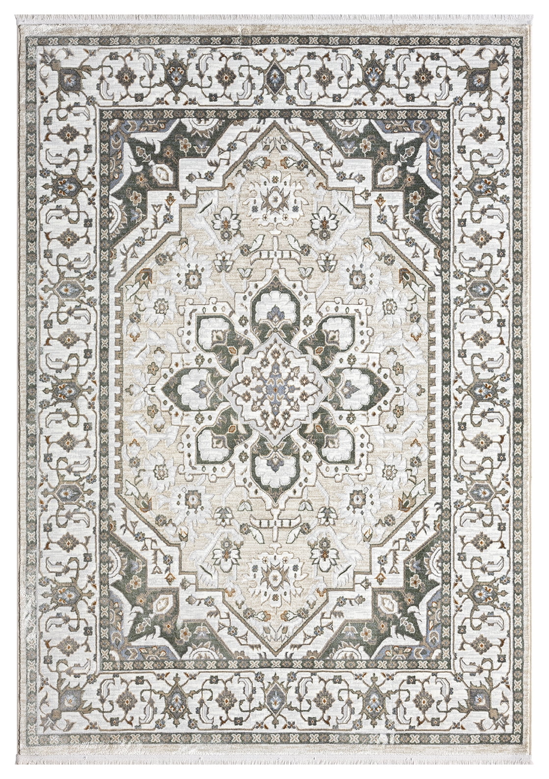 United Weavers Riviera Delora Area Rug, Border Pattern, Cream, 7'10" X 10'6"