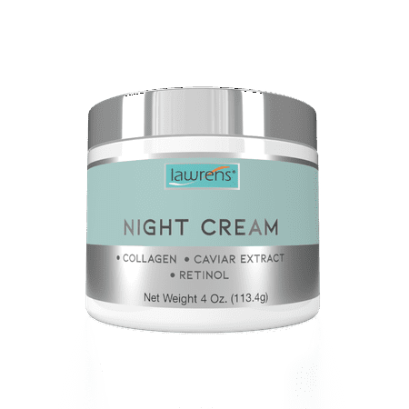 Lawren's Night Cream With Collagen, Caviar Extract, & Retinol, 4 Oz.