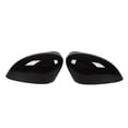 thumbnail image 1 of Door Side Mirror Caps Gloss Black Rear View Side Mirror Housing Replacement For Ford Fiesta MK7, 1 of 8