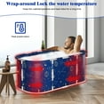thumbnail image 6 of Large Foldable Adult Bathtub Portable Soaking Tub, 120cm Nylon Cloth Spa Bath with Reinforced Bracket for Home & Outdoor Use, Relaxing Soak and Ice Bath Therapy Solution., 6 of 8
