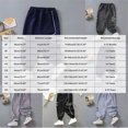 thumbnail image 3 of Boys Sweatpants Wide Leg Sweatpants Sweatpants with Side Pockets for 6M-10T Kids Boys Athletic Pants Fall Winter Clothes Kids Black Sweatpants Size 9-10 Years, 3 of 4