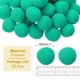thumbnail image 2 of Pom Poms de 2 pulgadas para manualidades, 20 piezas de pompones para manualidades, bolas esponjosas a granel para sombreros, arte navideño DIY, cian, 2 of 7