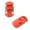 Orange, variant on West Coast Paracord Dual Slot Slider Cord Lock - Multiple Colors Available - Variety of Pack Sizes - Perfect For Paracord Bracelets, Drawstrings, and Shoelaces