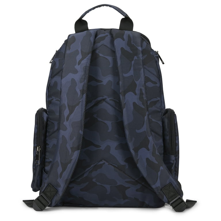 Monbebe Metro Diaper Bag Backpack with Changing Pad, Navy Camo