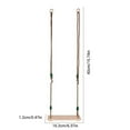 thumbnail image 2 of Wooden Swing Set - Indoor/Outdoor Recreational Swing Rope Toy for Kids, 2 of 8