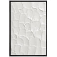 thumbnail image 2 of PixonSign Framed Wall Art Geometric White Minimal Paint Stroke Pattern Abstract Shape Paintings Minimalism Modern Art Decor Contemporary Canvas Prints Fine Art for Rooms - 24"x36" Black, 2 of 5