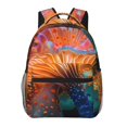 thumbnail image 1 of Disketp Bioluminescent Underwater Flower Mochila Estampada para Hombre y Mujer – Mochila Ligera Clásica con Múltiples Bolsillos para Universidad, Trabajo y Viajes-One Size, 1 of 5