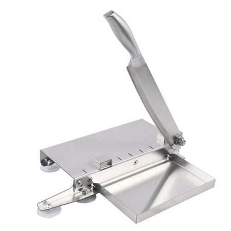 

Manual Meat Slicer Stainless Steel Cutter Manual Ribs Chopper Food Slicing Tool