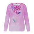thumbnail image 4 of Dyegold Women's Sweatshirts Holiday Gifts Western Casual Y2k Ladies Pullover Teen Girls Fleece Plus Size Sweater Comfy Graphic Tops Winter Workout Hoodie Vintage Floral Printed Shirts Sweatshirt, 4 of 5