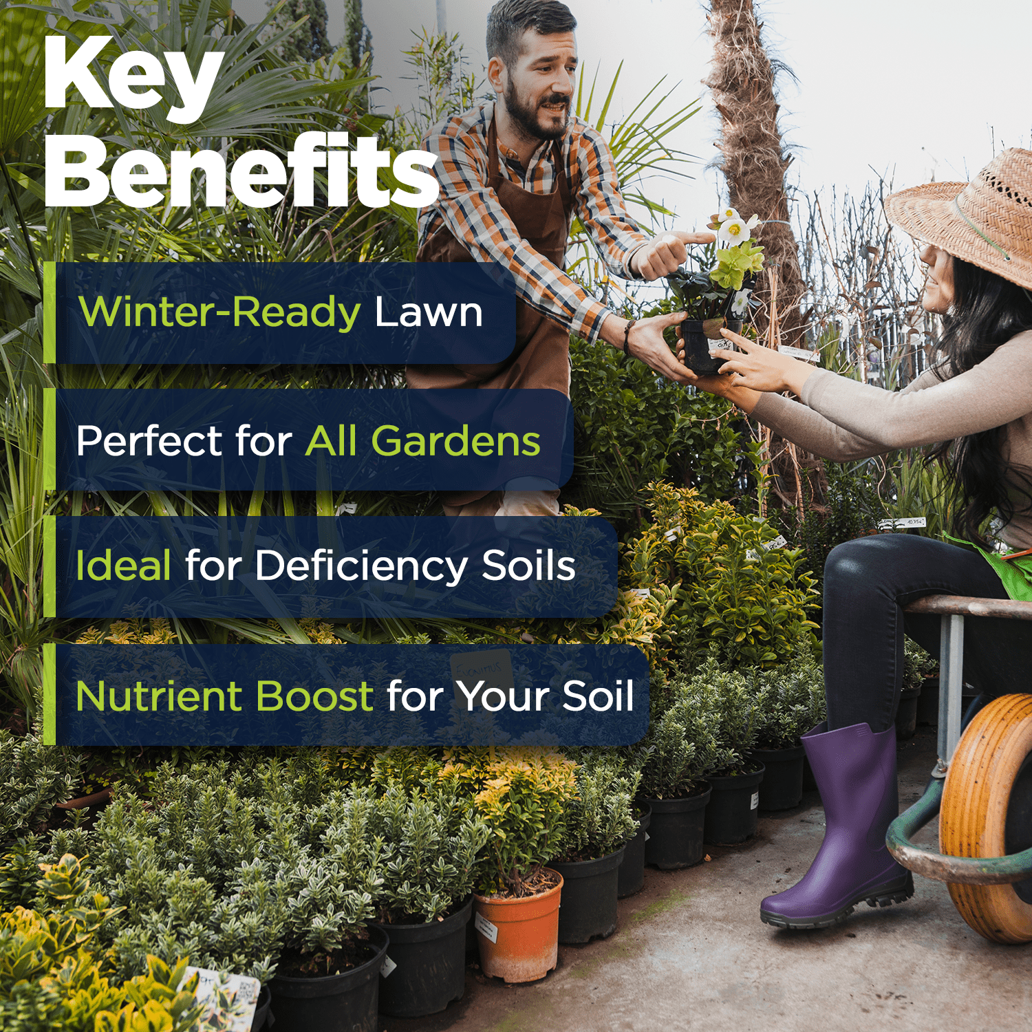 KMS 0-0-21.5 (Potassium Magnesium Sulfate) Fertilizer - Plant Food - The Best for Low Magnesium Soils Prone to Nutrient Loss - Ideal for Lawns, Garden, Vegetable, and Fruit Crops (10 Pounds)
