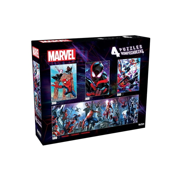 Rompecabezas Buffalo Games Marvel Spider-Verse 4 en 1