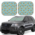 thumbnail image 2 of Picia Lemon Ice Cream 2 Piece Car Windshield Sun Shade Foldable | Foldable Sun Shield for Front Window Blocks UV Rays and Keeps Your Vehicle Cool-, 2 of 7