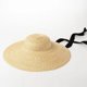 thumbnail image 3 of Sombrero de paja natural para mujer, gorra de sol con protección solar, estilo minimalista británico, ideal para vacaciones y ocio, envío directo, 202305-HH5076A, 3 of 3