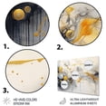 thumbnail image 3 of Designart "Whimsical Waves in Black and Gold II" Abstract Shapes Metal Wall Decor, 3 of 5