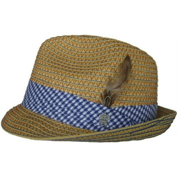 Christys Crown "Sapphire" Paper Braid Fedora (Medium / Large)