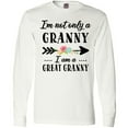 thumbnail image 3 of Inktastic I'm Not Only a Granny I'm a Great Granny with Flowers Long Sleeve T-Shirt, 3 of 5